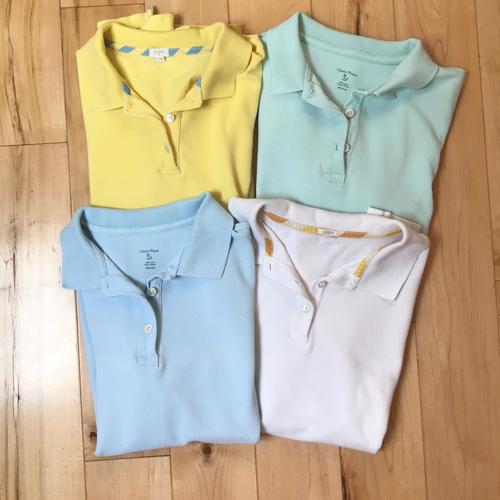 J. Crew women’s Pique Polo shirts